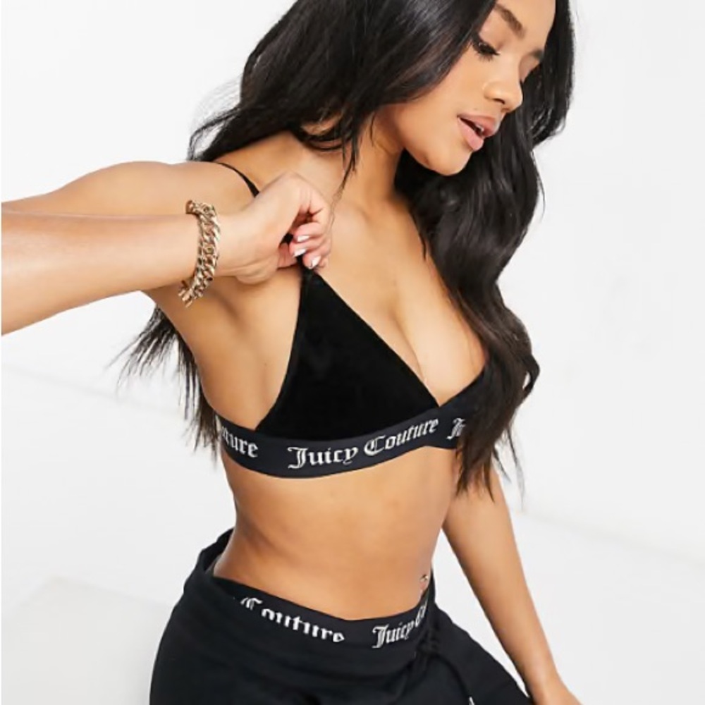 Juicy Couture | Black Glossy Bralette